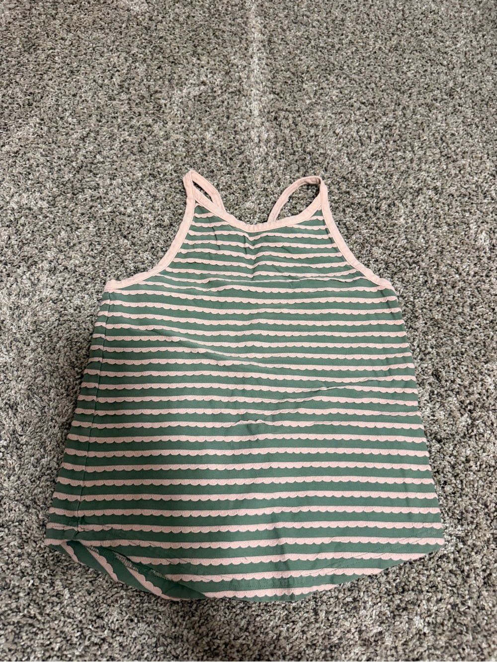 Matilda Jane Pink & Green Striped Tank Top